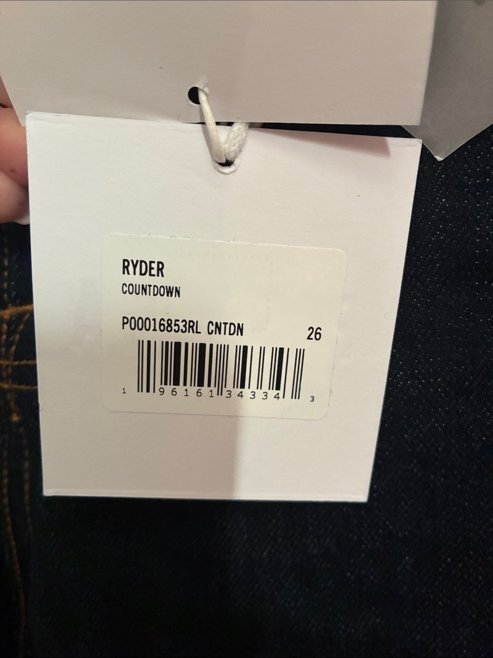 Pistola Ryder Dark Indigo Wide Leg Cuffed Jeans - Picture 5 of 5